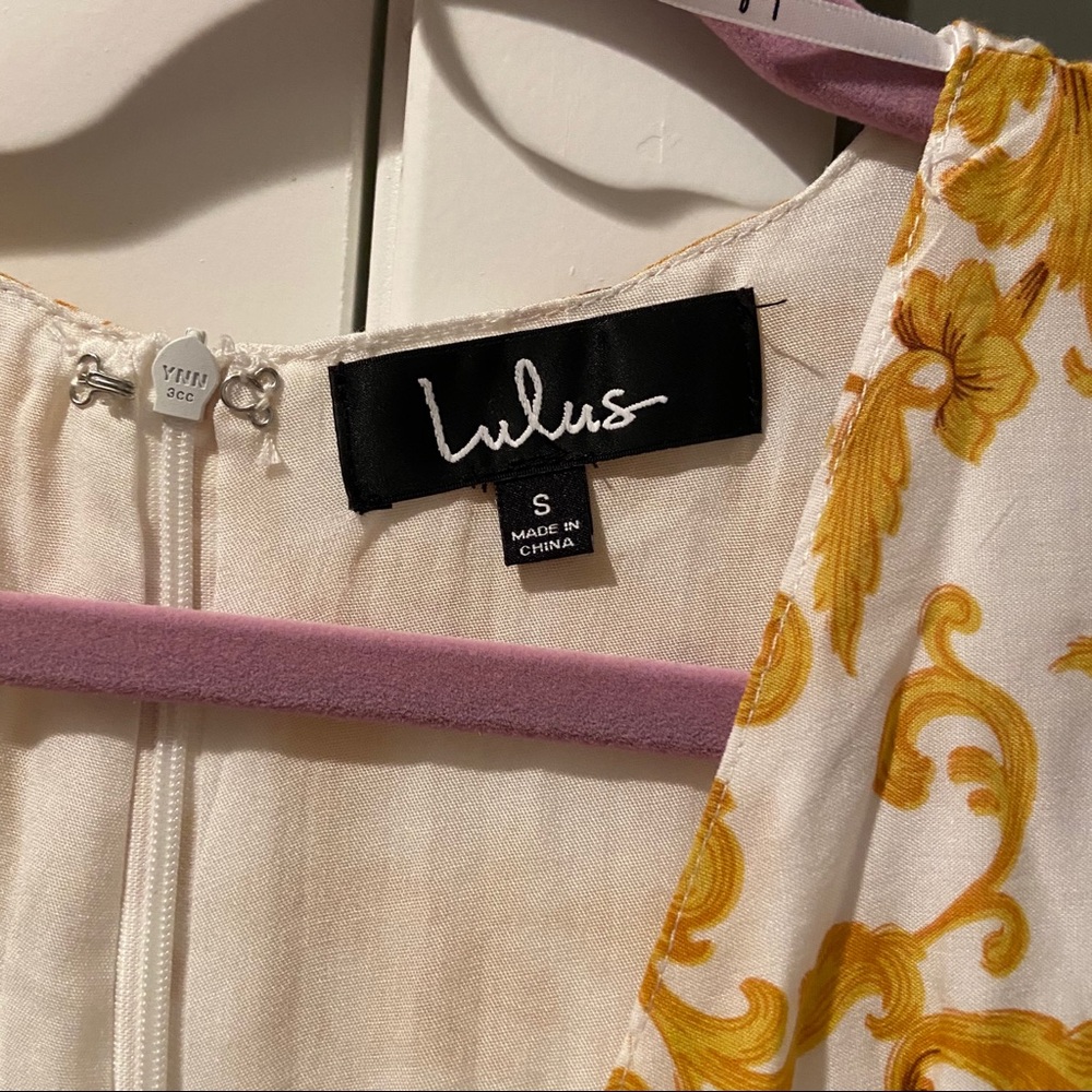 Lulu’s white and yellow dress - Picture 3 of 5